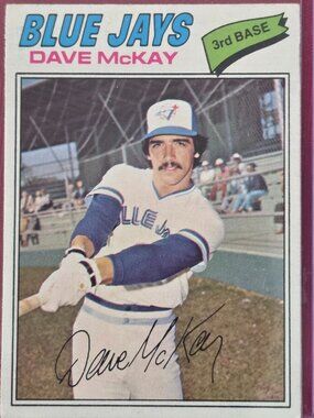 RARE, VINTAGE, 1977 OPEE CHEE, DAVE MCKAY, TORONTO BLUE JAYS BASEBALL CARD!!!